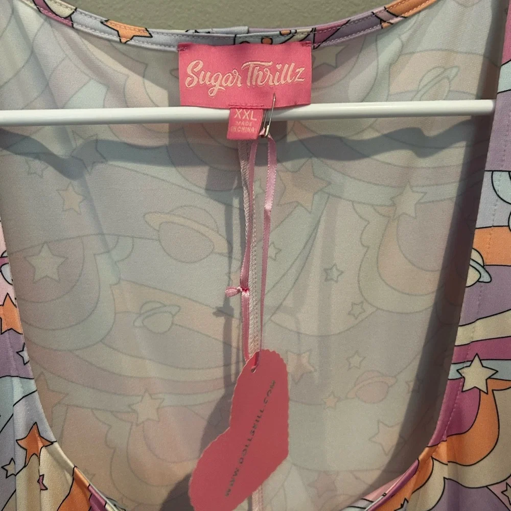 NWT Sugar Thrillz Pastel Cosmic Dress - Picture 5 of 9